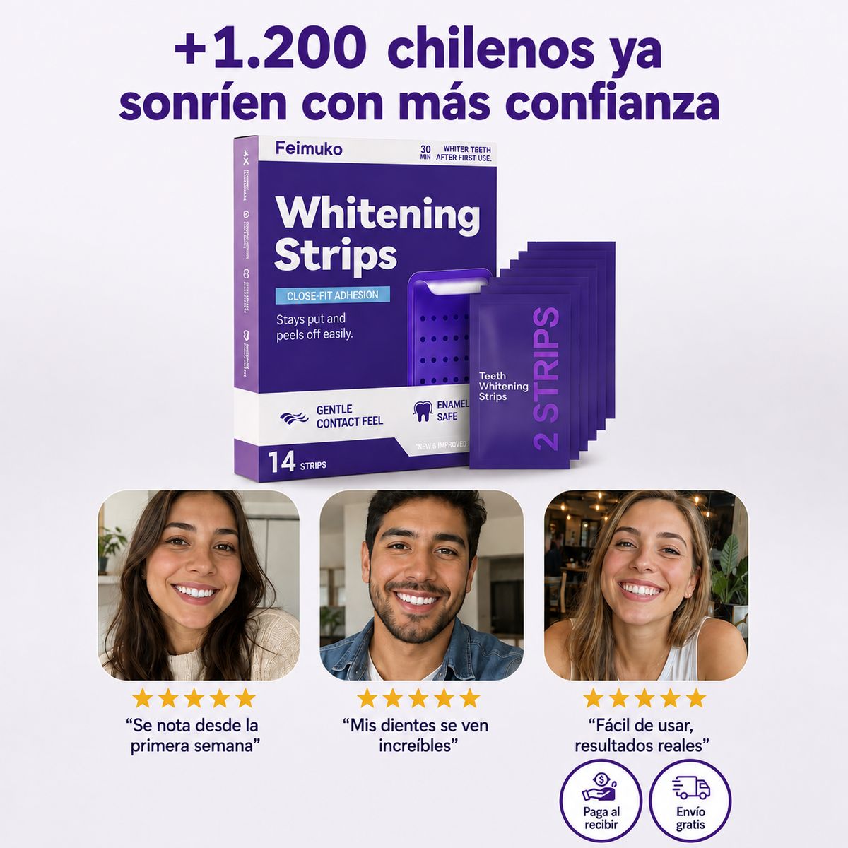 Más de 1.200 clientes ya confían en las tiras blanqueadoras